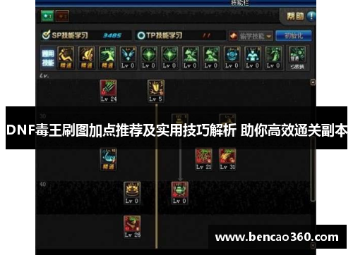 DNF毒王刷图加点推荐及实用技巧解析 助你高效通关副本