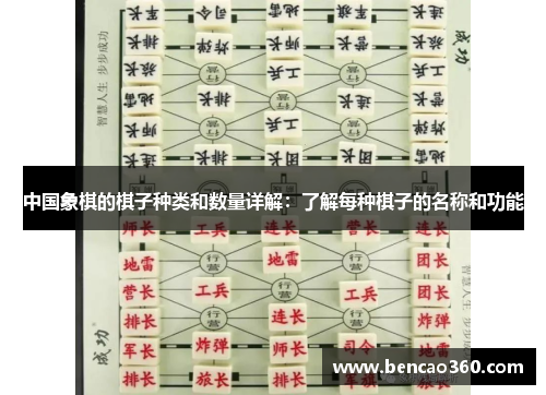 中国象棋的棋子种类和数量详解:了解每种棋子的名称和功能